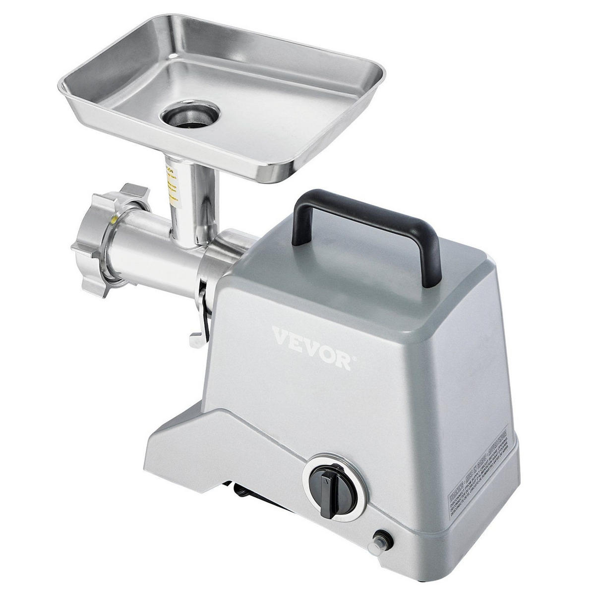 FLEISCHWOLF 10-Teiliges Set Elektrischer 800W, RÜCKLAUFFUNKTION, - Silberfarben, Metall (29.92/33.7/43.61cm) - Rolipo
