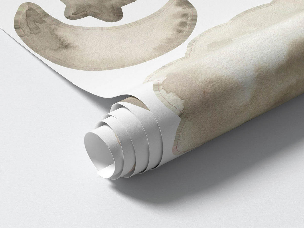 WANDAUFKLEBER 80x132cm - Pflanzen und Tiere - Multicolor, Kunststoff (80/132/0.1cm) - Wallfluent