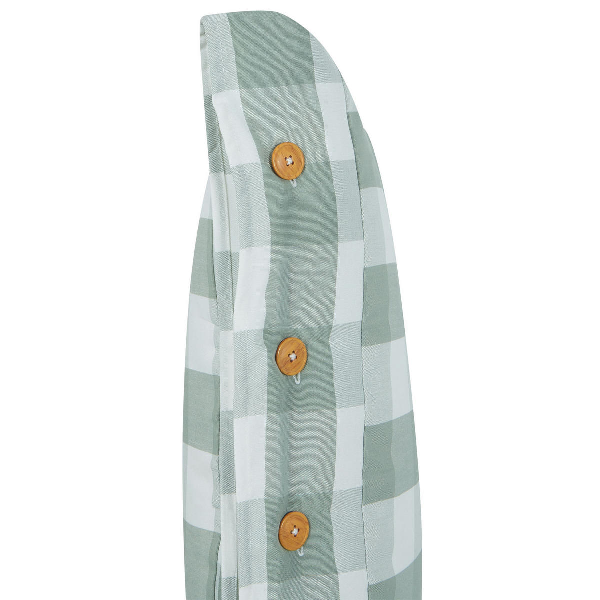 DEKOKISSEN 2er-Set Mintgrün 40/60 cm Tamnine - Weiß/Mintgrün, Textil (60/40cm) - Beliani