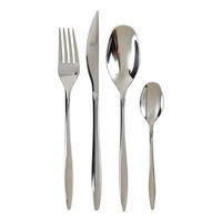 BESTECK (4er-Set) Marquess gerillt - Silberfarben, Metall - Butlers