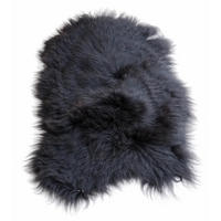 SCHAFFELL Langhaar skandinavisch weich chromfrei Natur Dunkel ca. 115 cm - Dunkelbraun, Fell (65/115cm) - Provellus