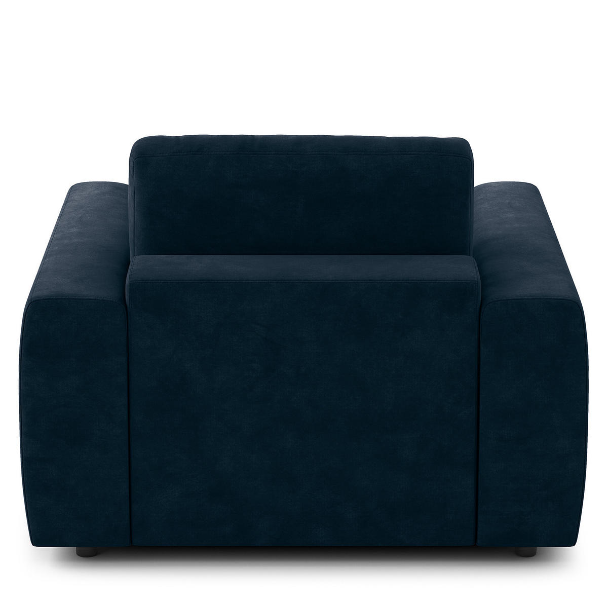 SESSEL - Blau/Schwarz, Kunststoff/Textil (116/80/117cm) - home24