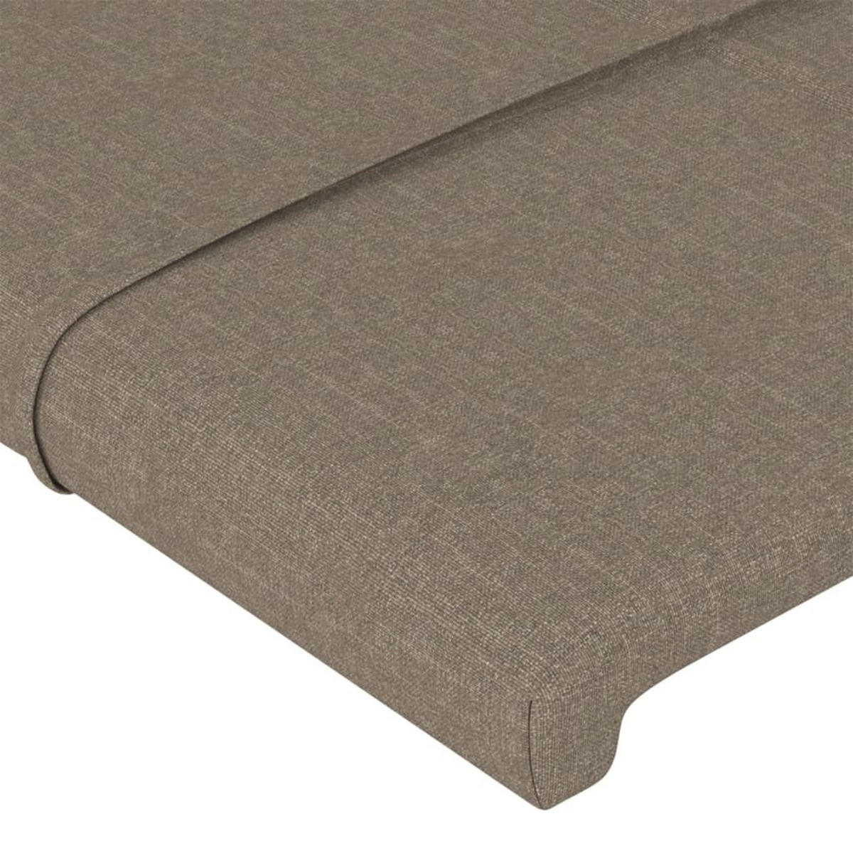 KOPFTEILE 2er set Taupe 100/5/78/88 Cm Stoff - Taupe, Textil (5/88/200cm) - vidaXL