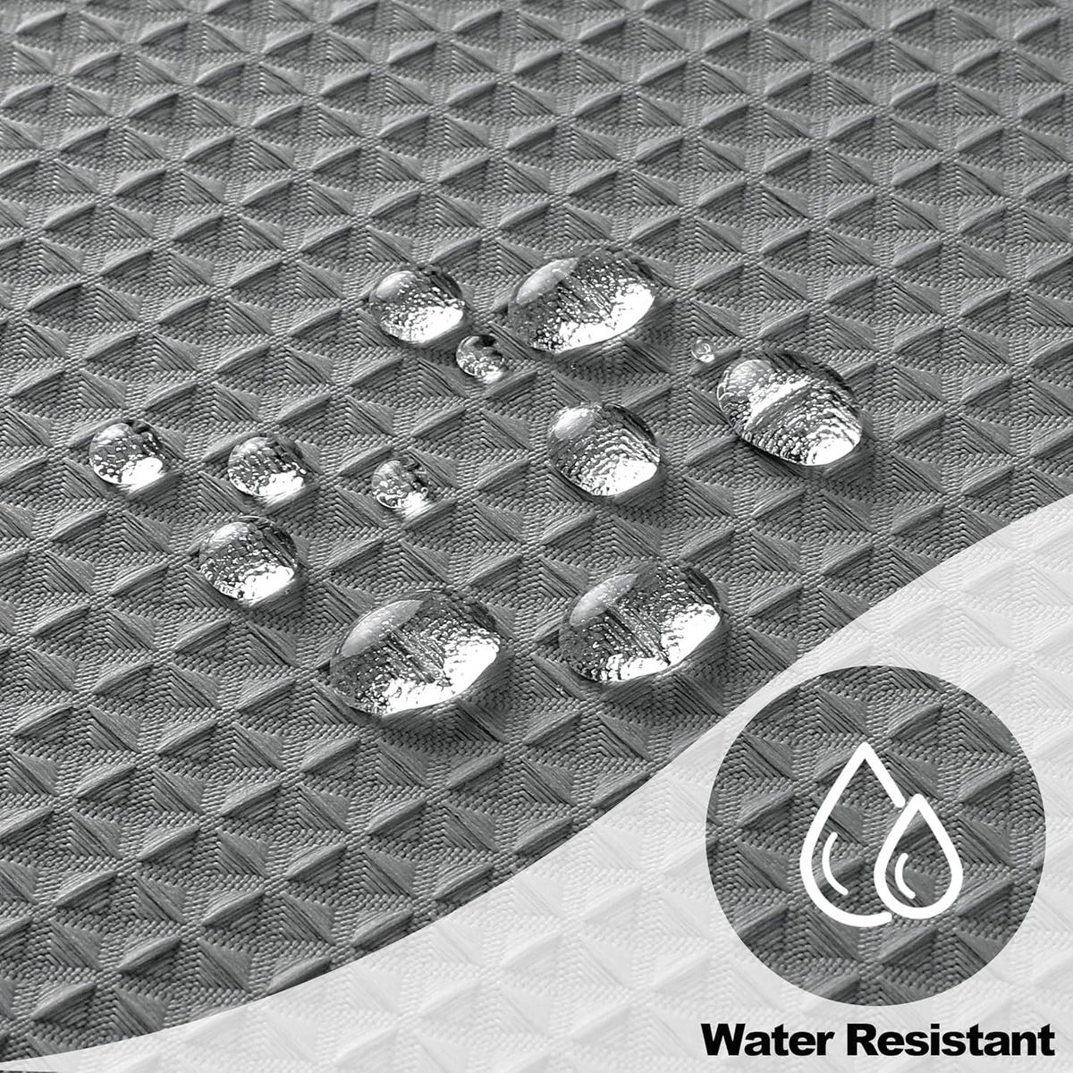DUSCHVORHANG Grau 80 x 180 cm Waffelstruktur Polyester wasserabweisend schlicht langlebig fürs Badezimmer - Grau, Textil (180/80cm) - MCBOSON