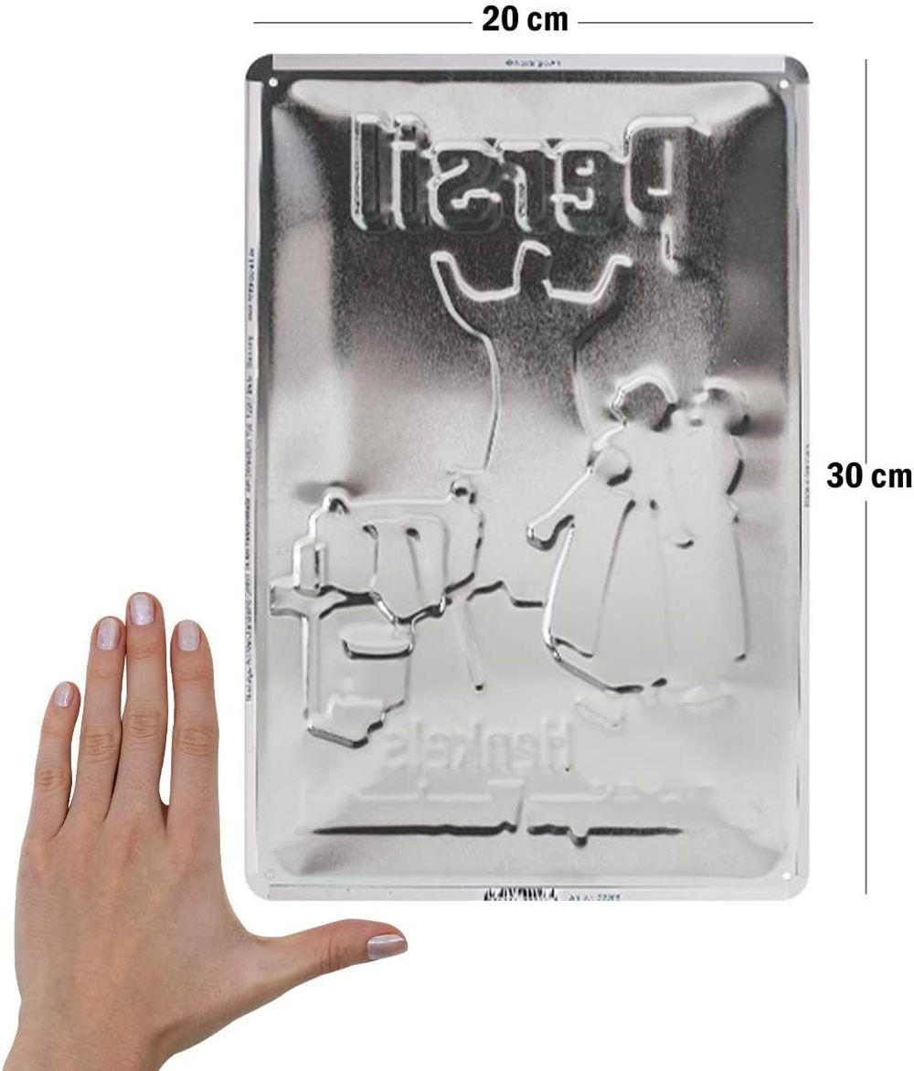 BLECHSCHILD 20/30 cm Persil Wäsche wasche Dich selbst - Multicolor, Metall (20/30/0.2cm) - Nostalgic-Art