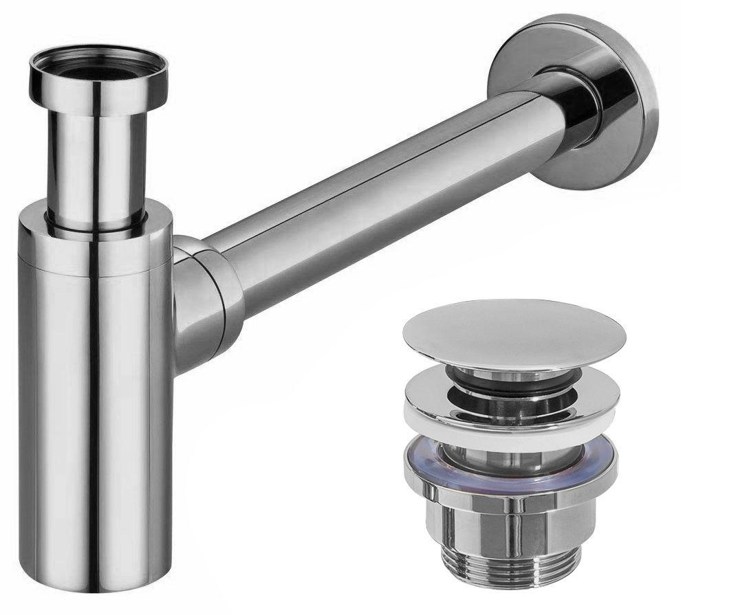 REA Siphon Chrom 5x21x33.5 cm