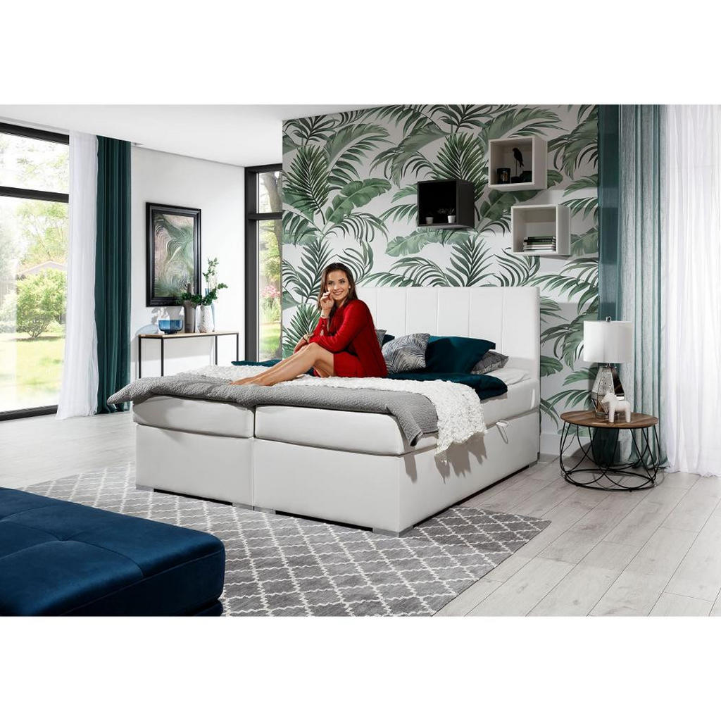 Thumbnail - Best For Home Boxbett, Schwarz, Textil, Höhe ca. 20 cm, Rechteckig, 140x200 cm, Schlafzimmer, Betten, Boxspringbetten