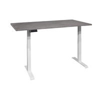 SCHREIBTISCH höhenverstellbar elektrisch Edithe 200x100 weiß/graphit - Grau, Holz (200/90/74cm) - 58aufmkessel
