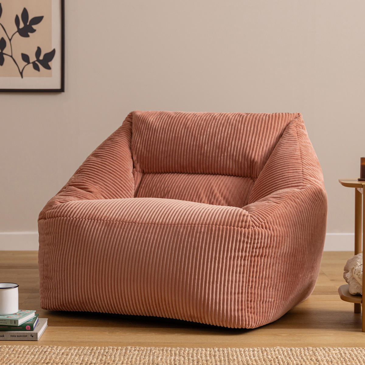 SITZSACK Cord Sessel Natalia - Pink, Textil (97/73/84cm) - icon