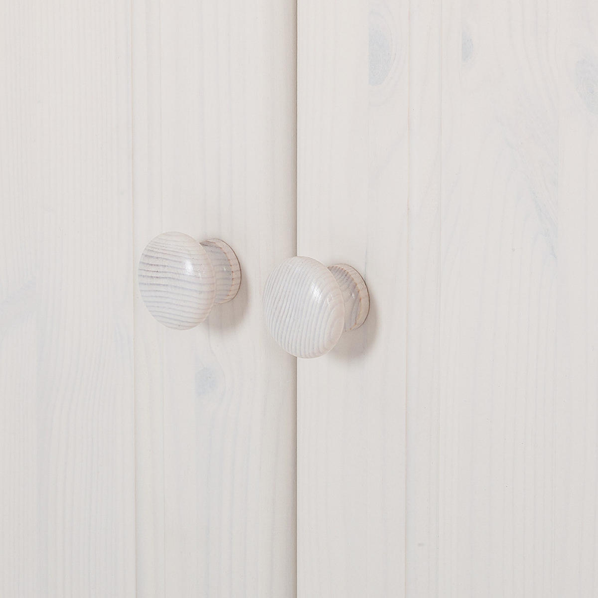 WOHNWAND - Kiefer massiv, Typ C - Weiß/Kieferfarben, Holz (288/223/45cm) - home24