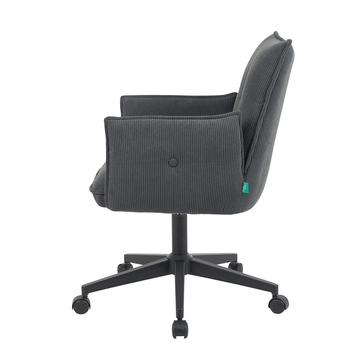 BÜROSTUHL Mika-Malu - Anthrazit/Schwarz, Textil/Metall (60/85/63cm) - DUBI Möbel