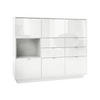 HIGHBOARD Metro Einsatz in Beton Oxid Optik - Hellgrau, Holzwerkstoff (153/123/38cm) - Vladon