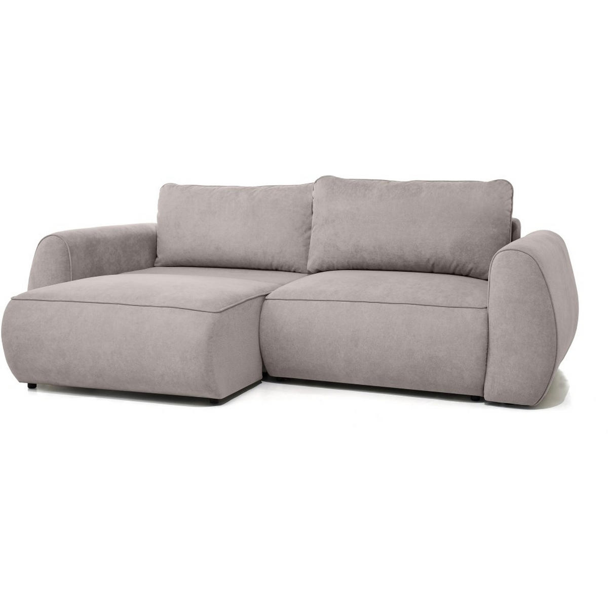 3-SITZER Schlafsofa Bravo mit Eckfunktion, mit zwei Bettkasten, Cappuccino - Schwarz/Cappuccino, Textil (257/96/110cm) - Beautysofa