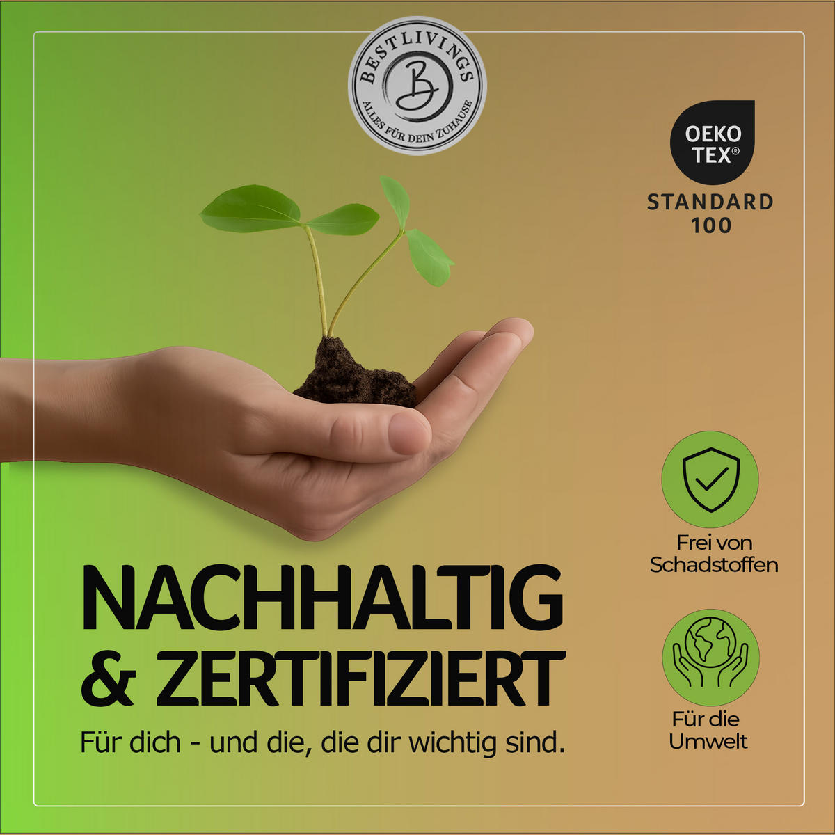 BETTSITZKISSEN mit Armlehnen 66×37×48 cm Dino - Dunkelgrün, Textil (37/66/48cm) - Bestlivings