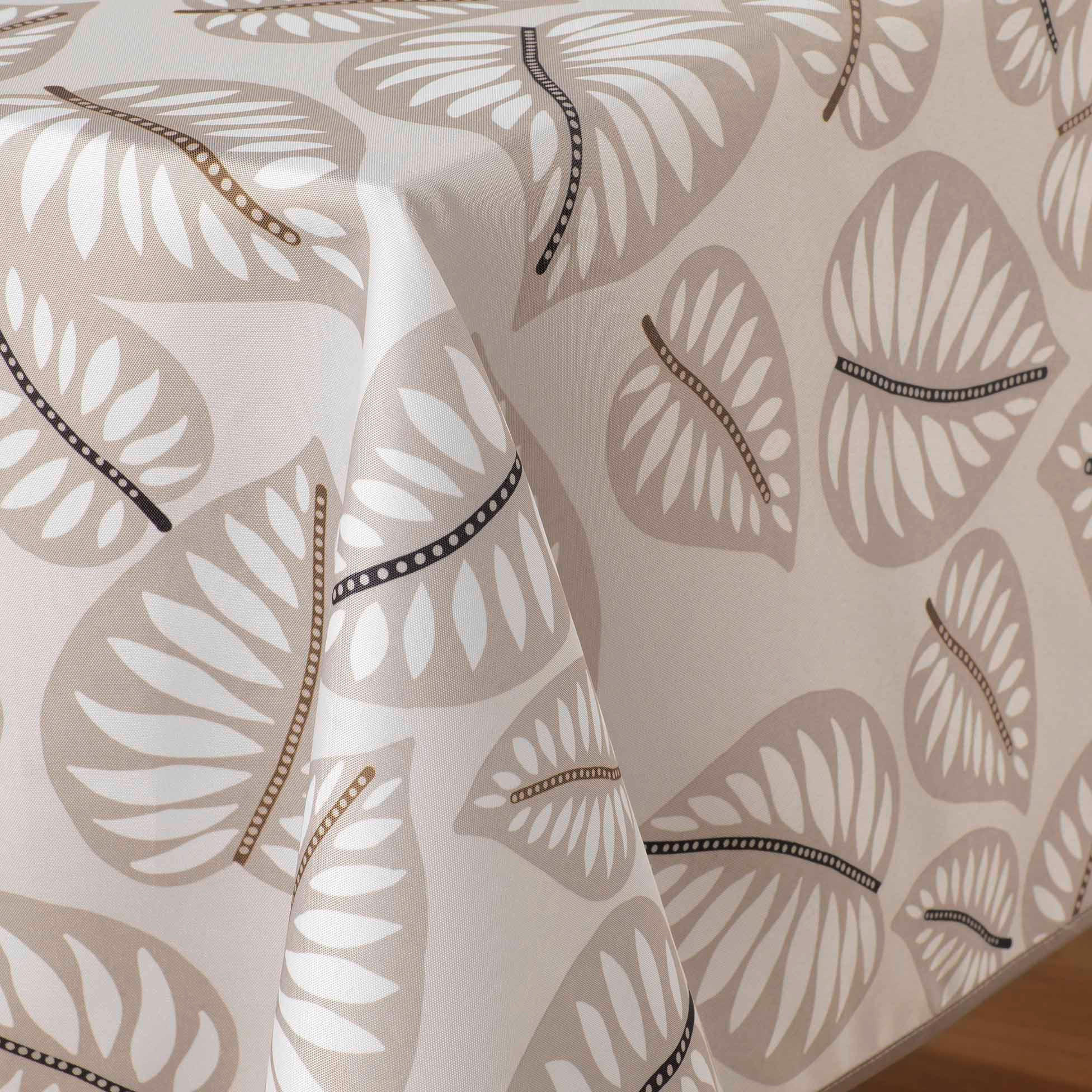 TISCHDECKE Alma 150/150 cm - Beige, Textil (150/150cm) - Douceur d´intérieur