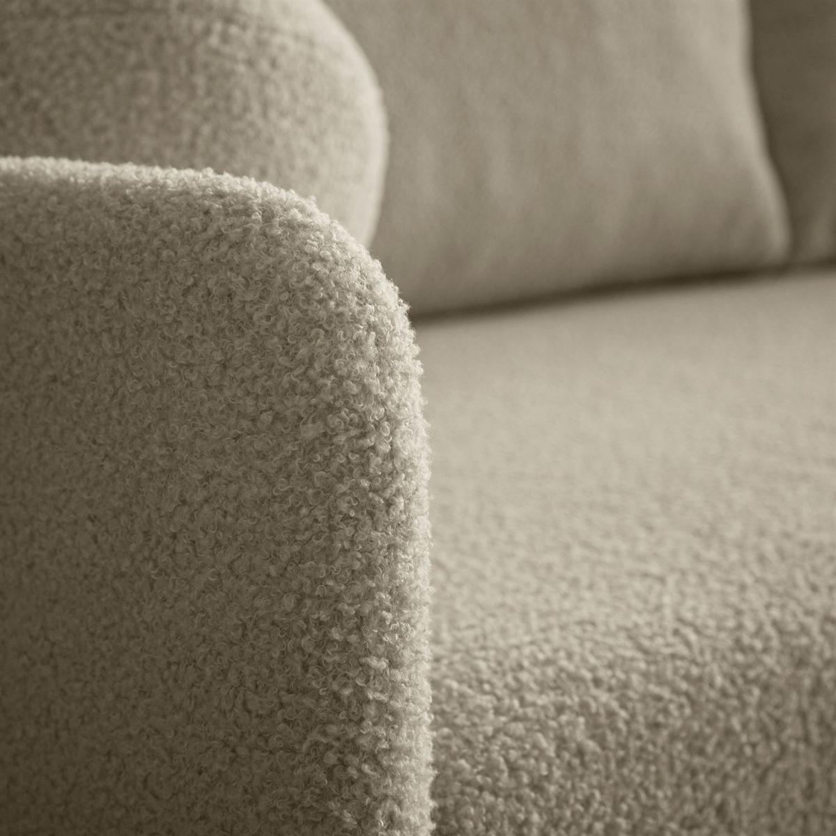 Schlafsofa CUDDLE mit Schlaffunktion und Bettkasten, Quelle 16 - Ecru, Textil (207/90/90cm) - Lookway