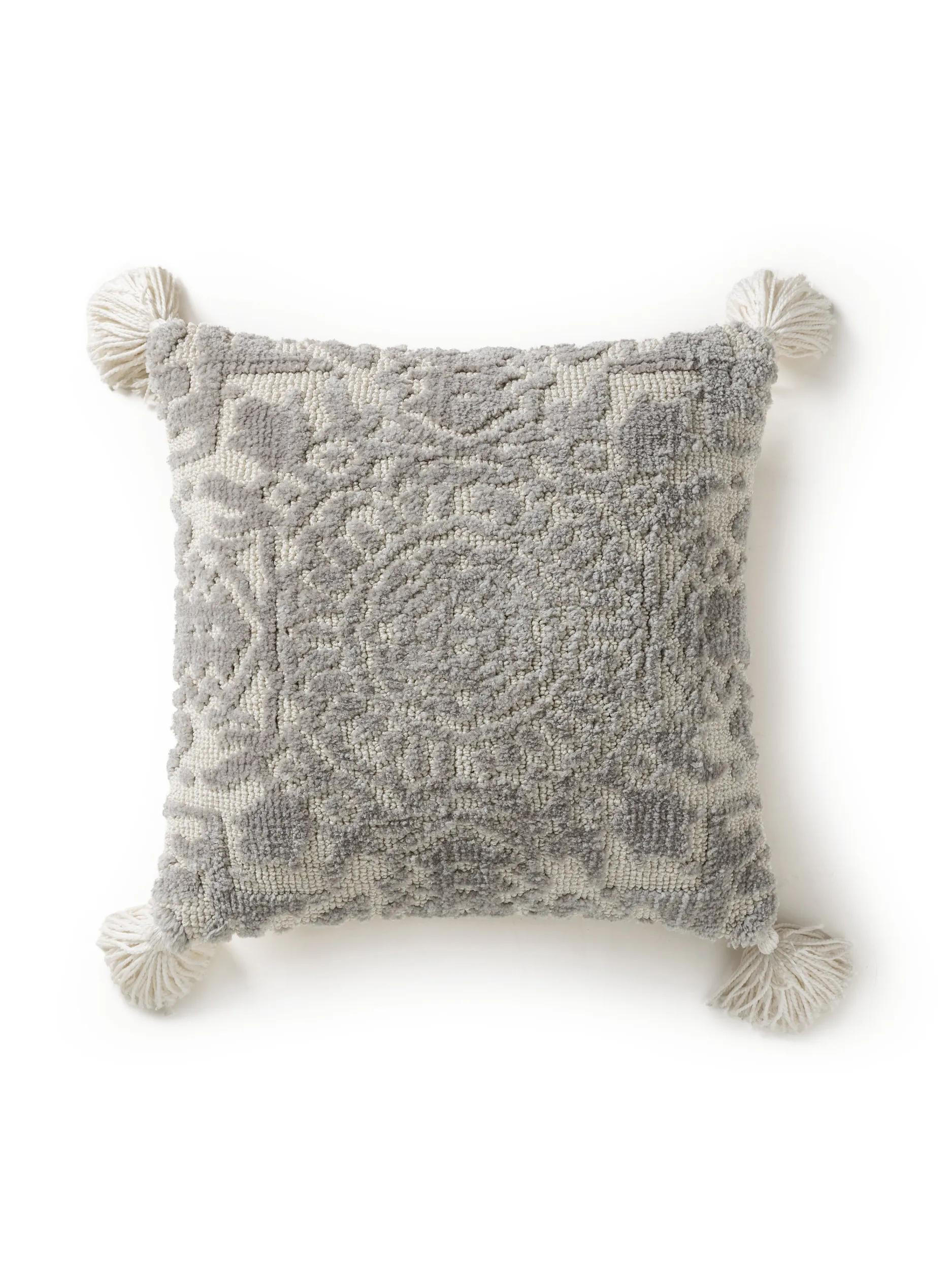 KISSENBEZUG Elias Grau 45x45 cm - Grau, Textil (45/45cm) - benuta Nest