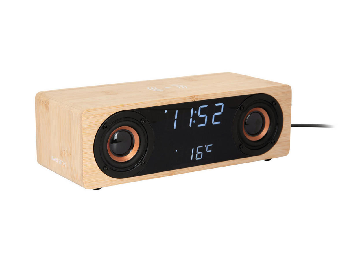 WECKER Classic 25/10/8 cm - Braun, Holz (10/8/25cm) - Karlsson