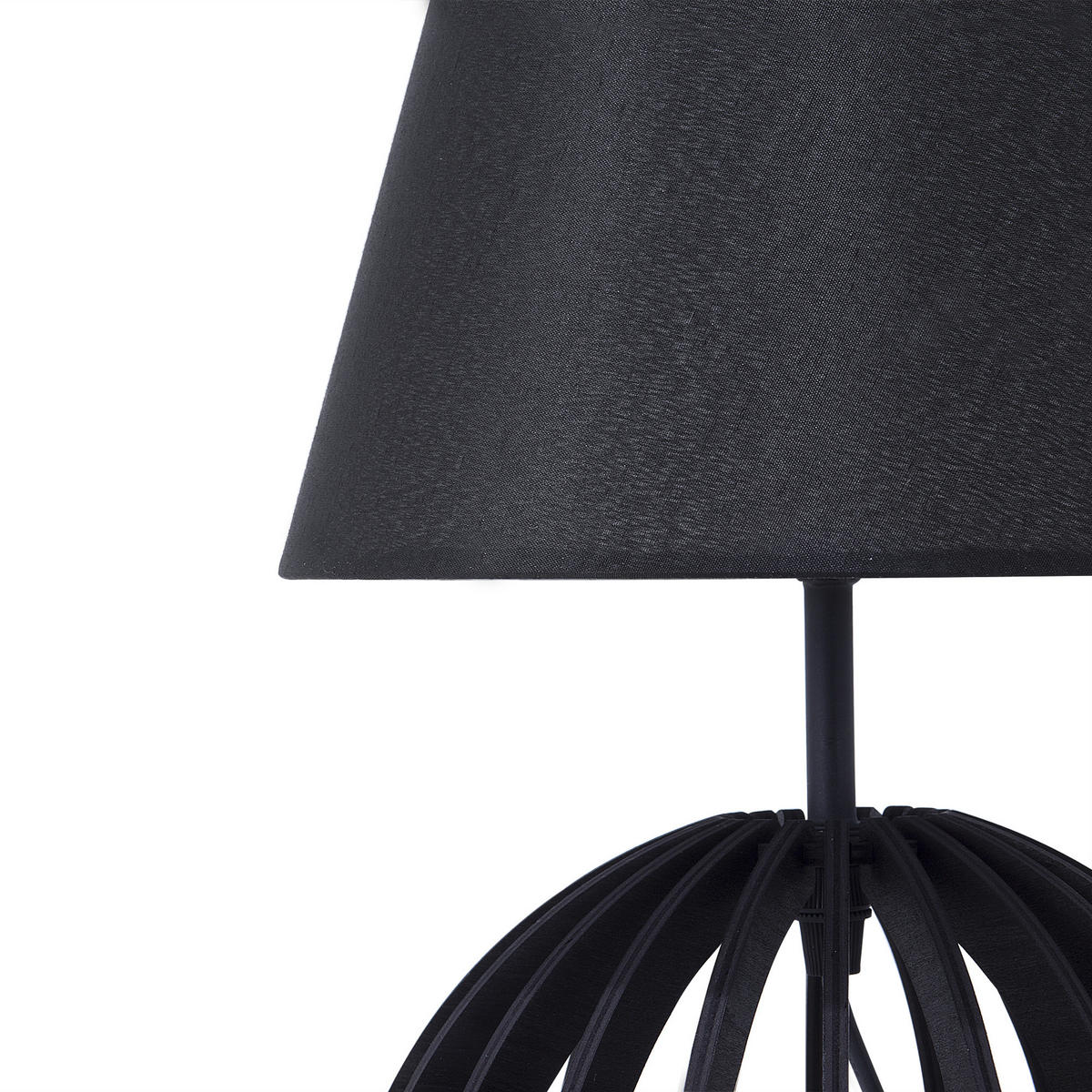 TISCHLAMPE Samo 22/22/41 cm - Schwarz, Holzwerkstoff (22/22/41cm) - Beliani