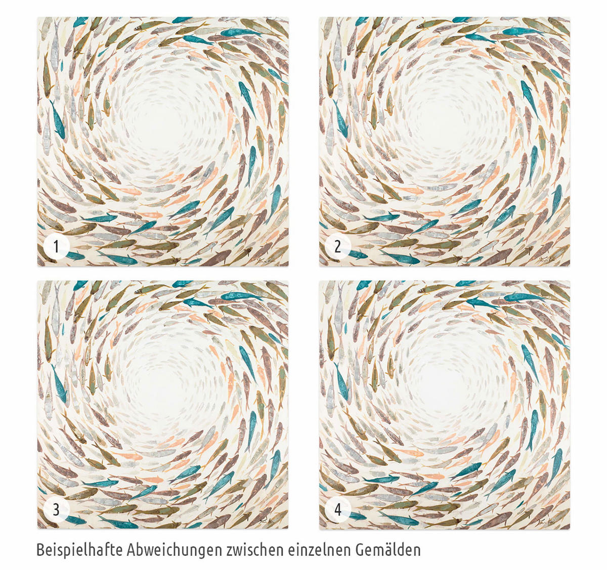 ÖLGEMÄLDE 80/80 cm - Multicolor, Holz/Textil (1.48/80cm) - KUNSTLOFT