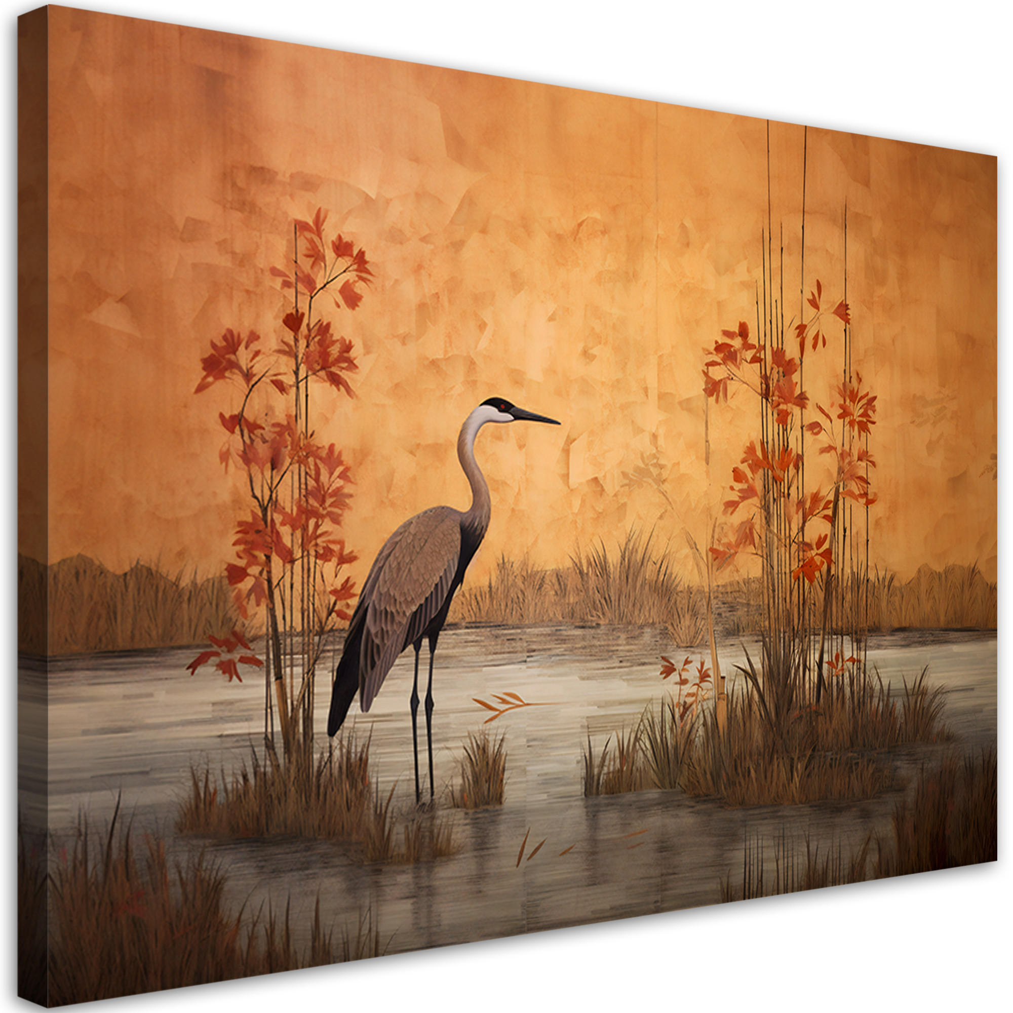 Feeby Leinwandbild Orange 60x40 cm