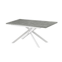 ESSTISCH BEA 120-160/80/76 cm Beton - Anthrazit, Holz (80/120/76cm) - B&D Home