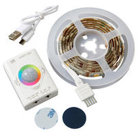 LED-STREIFEN - aufladbar mit Bewegungsmelder und Farbwechsel für Innenbereiche, 100cm - Weiß, Kunststoff (100cm) - Northpoint