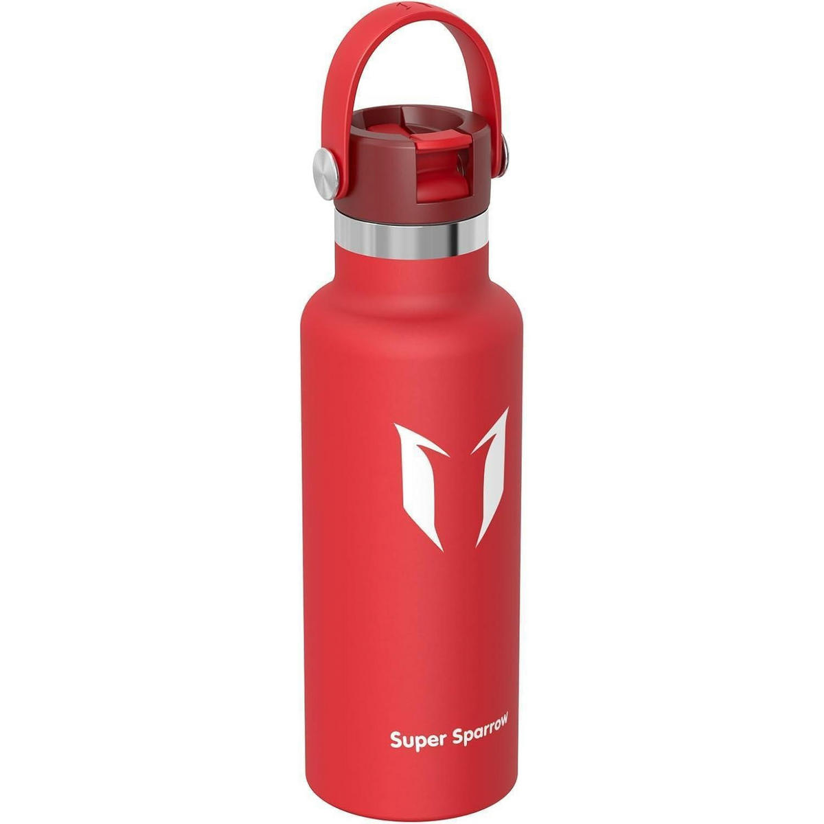 TRINKFLASCHE Edelstahl 500 ml C-Lava - Rot, Metall (7.5/7.5cm)