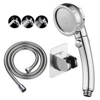 HANDBRAUSE-SET mit 3 Sprühmodi und ON/OFF-Schalter Chrom - Silberfarben, Metall (8/5.3/24cm)