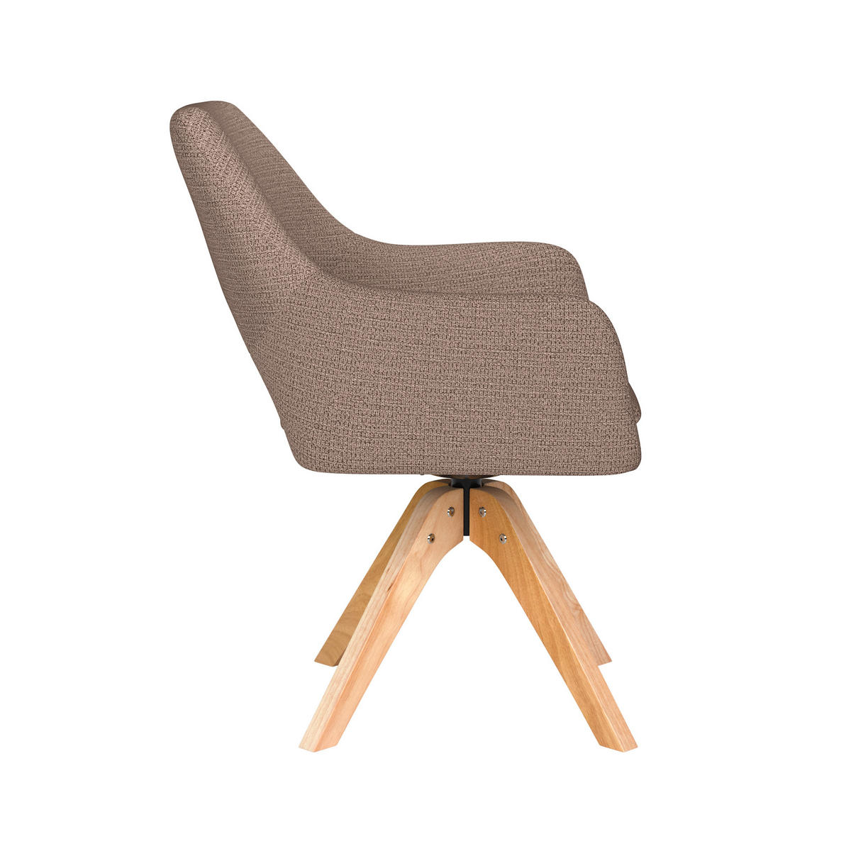 ESSZIMMERSTUHL Mos - Taupe - 59/59/85 cm - Taupe, Textil (59/85/59cm)