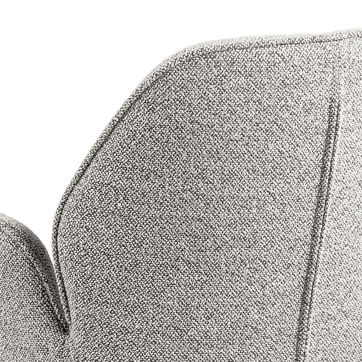 ARMLEHNENSTUHL - Drehbar - Schwarz/Grau, Textil/Metall (62/90/61cm) - home24