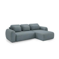 ECKSOFA Gaston Mit Schlaffunktion - Anthrazit, Holzwerkstoff/Textil (304/190cm) - Fun Möbel