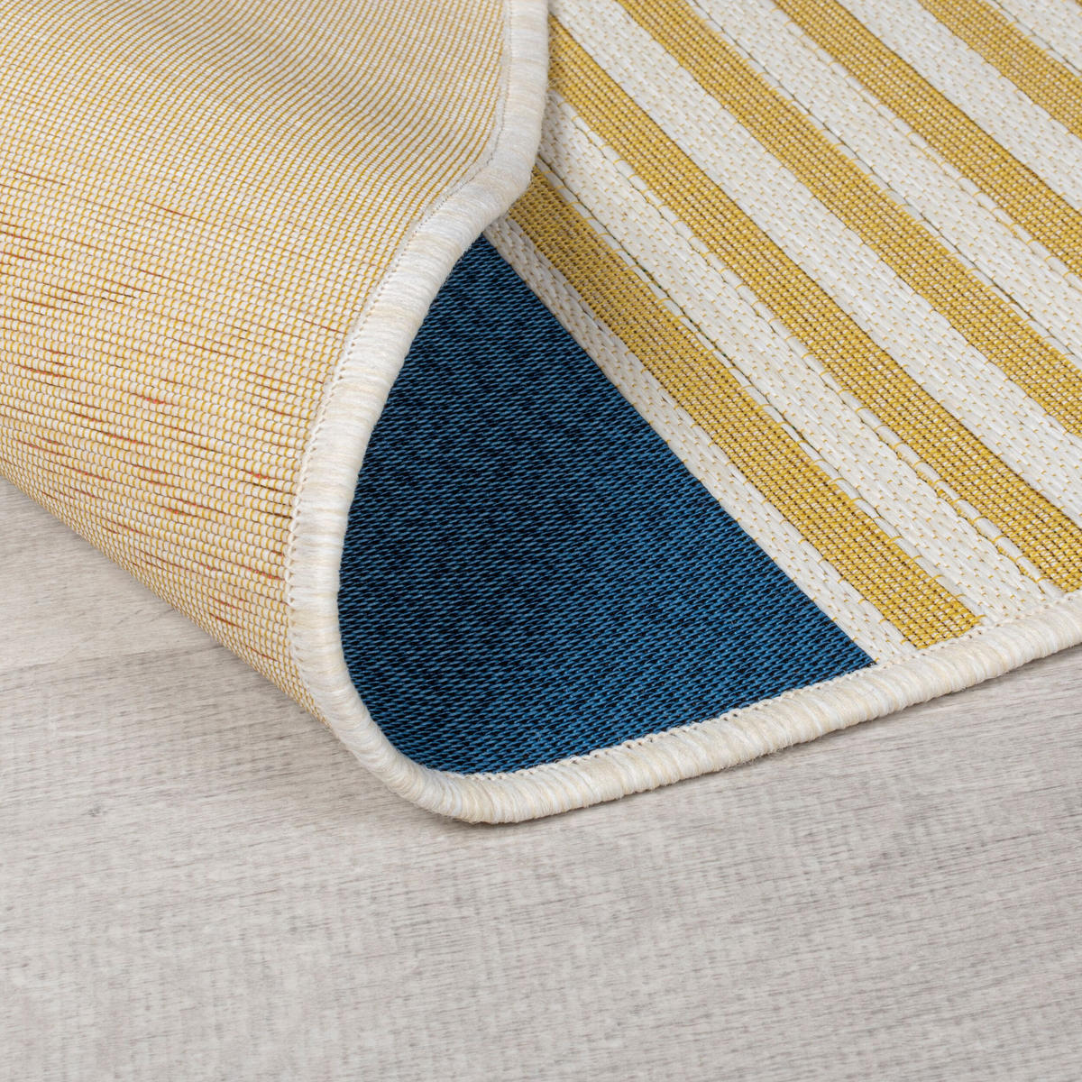 OUTDOOR-TEPPICH Rund-Design, bunt, wetterfest YEALM REED - Multicolor, Textil (160/160cm) - KADIMA DESIGN