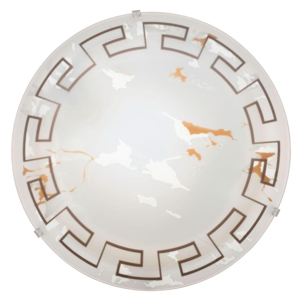 LED DECKENLEUCHTE Twister Weiß satiniert - Weiß, Glas (31.5/31.5/9.5cm)