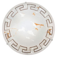 LED DECKENLEUCHTE Twister Weiß satiniert - Weiß, Glas (31.5/31.5/9.5cm)