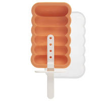 SILIKON-EISFORM orange - Orange, Kunststoff (15/2.5/6.5cm) - Orion 
