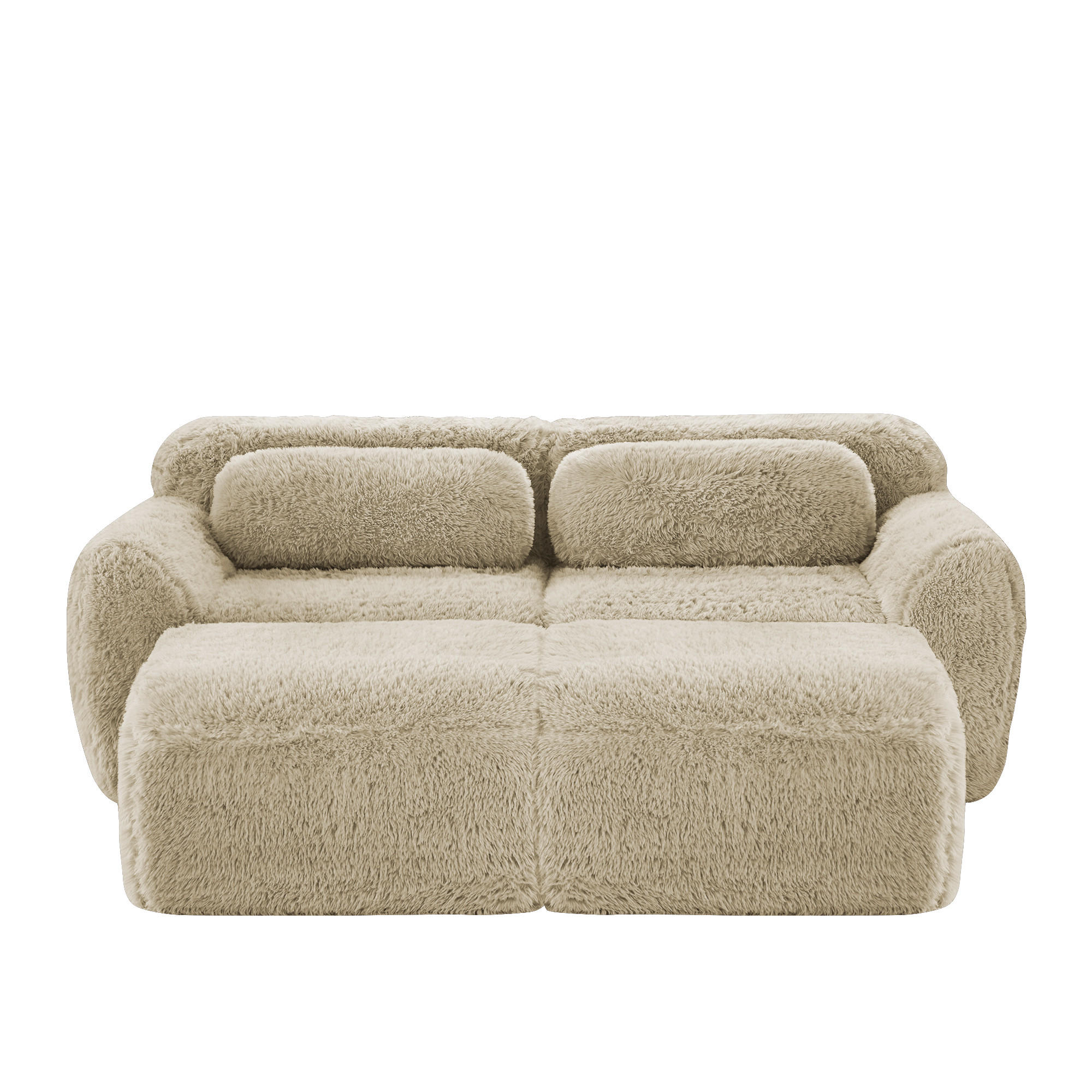 Evryae 2-Sitzer Sand 204x73x179 cm