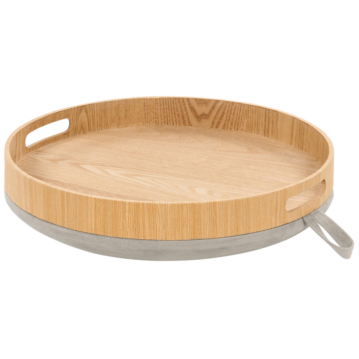 HOCKER Neely 39/39/43 cm - Grau, Textil (39/43/39cm) - Beliani