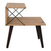 BEISTELLTISCH Bergen - Dunkelbraun/Braun, Holzwerkstoff/Buchenholz (50/40/55cm) - [en.casa]