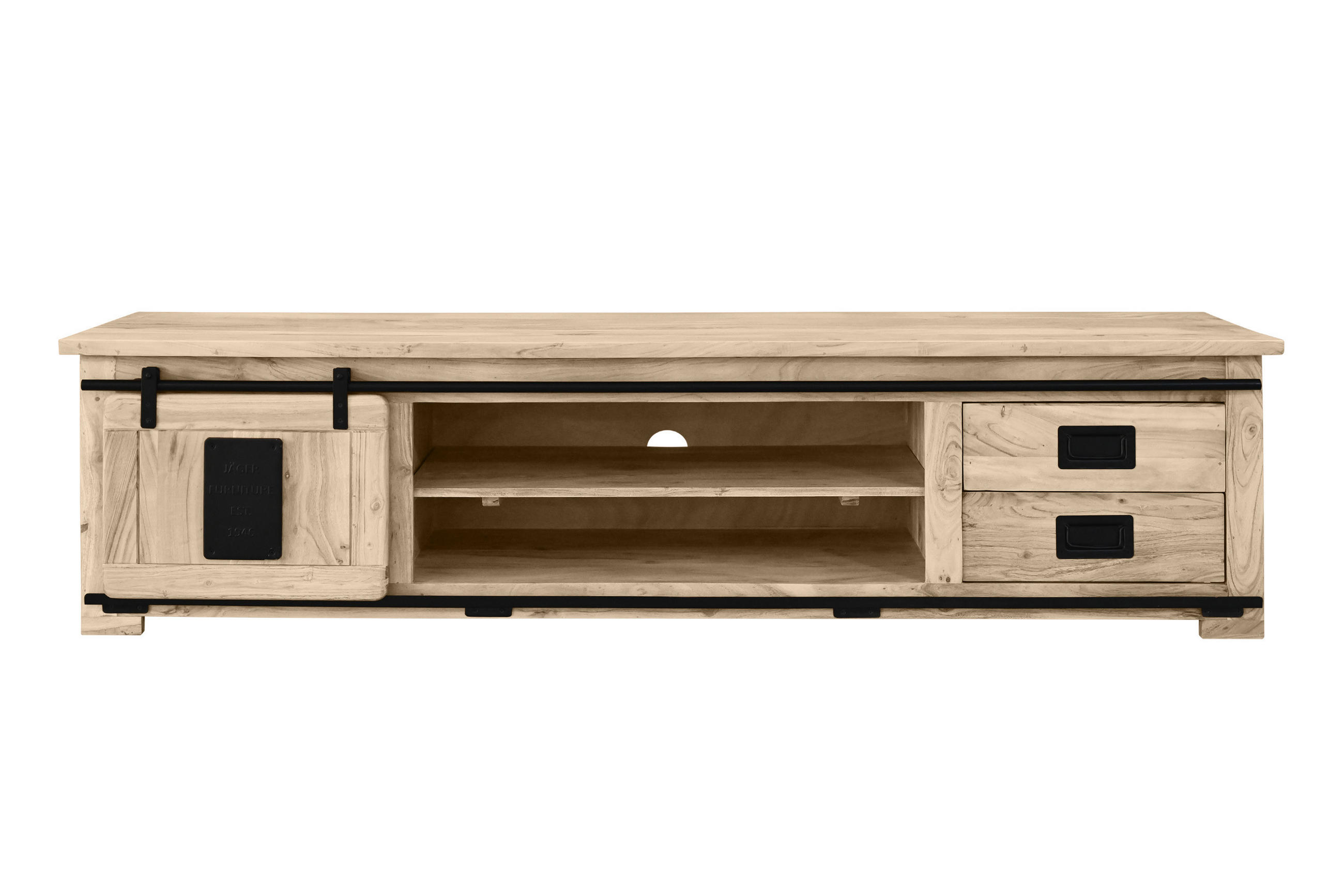 LOWBOARD LIBRO - Beige, Holz (200/50/55cm) - SAM