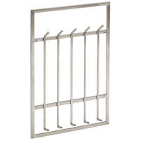 WANDGARDEROBE Metall Silber Modern 60x100x7,5 cm schlichtes Design - Silberfarben, Metall (60/100/8cm) - KADIMA DESIGN