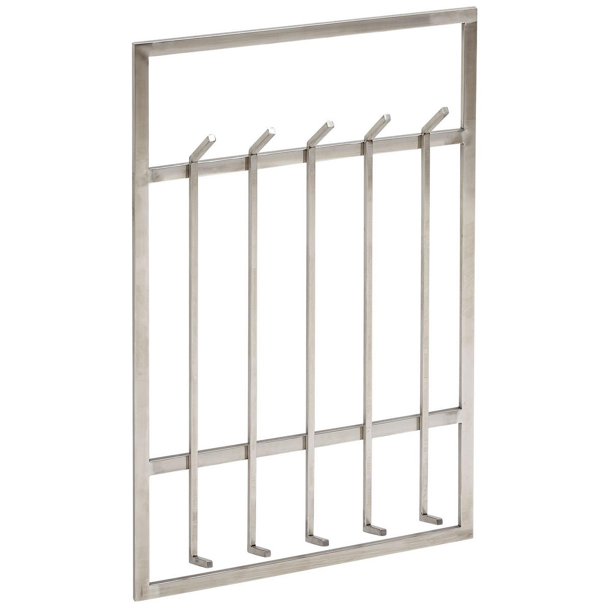 WANDGARDEROBE Metall Silber Modern 60x100x7,5 cm schlichtes Design - Silberfarben, Metall (60/100/8cm) - KADIMA DESIGN