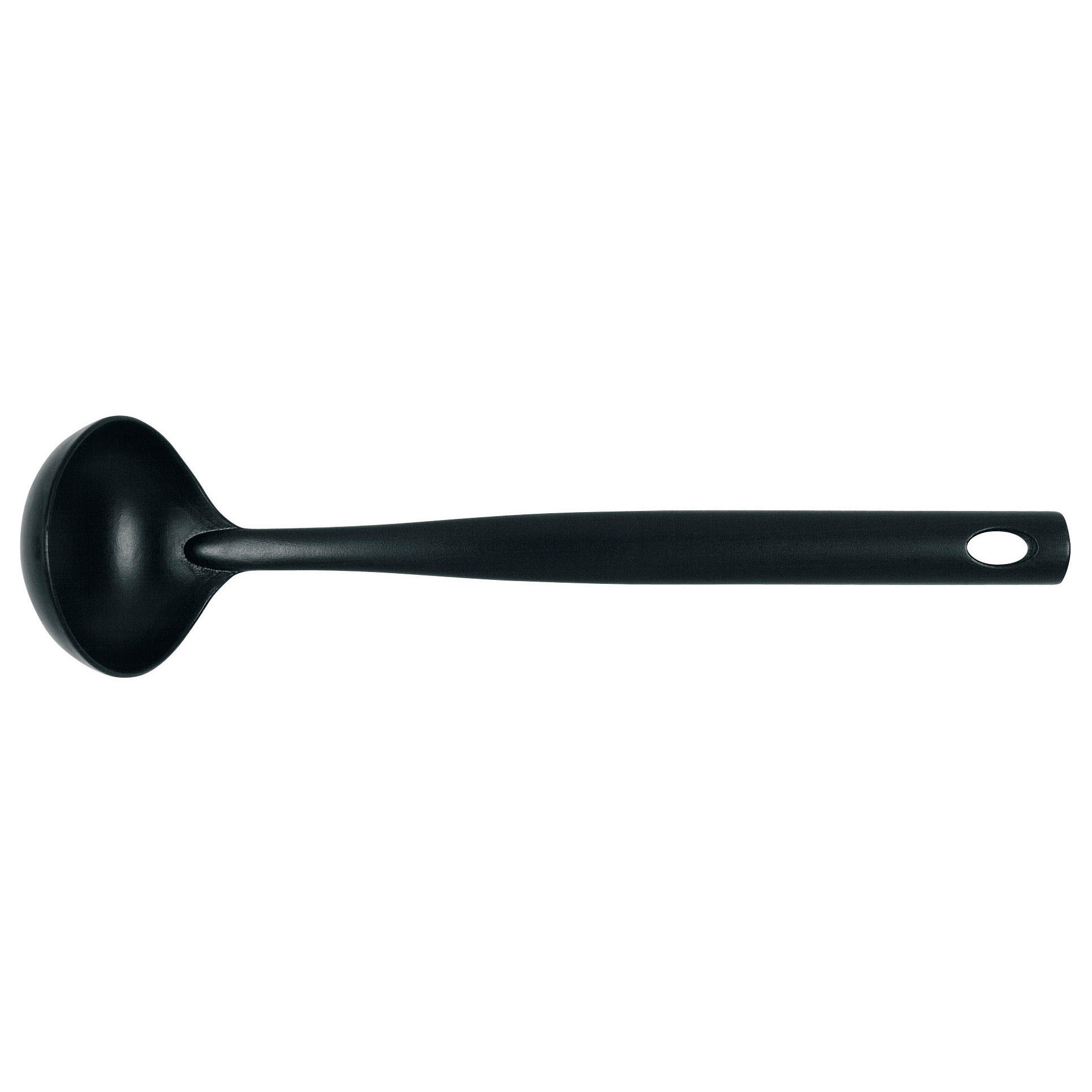 SOSSENLÖFFEL Basic, Kelle in Schwarz, 365300 - Schwarz, Metall (35.5cm) - Brabantia