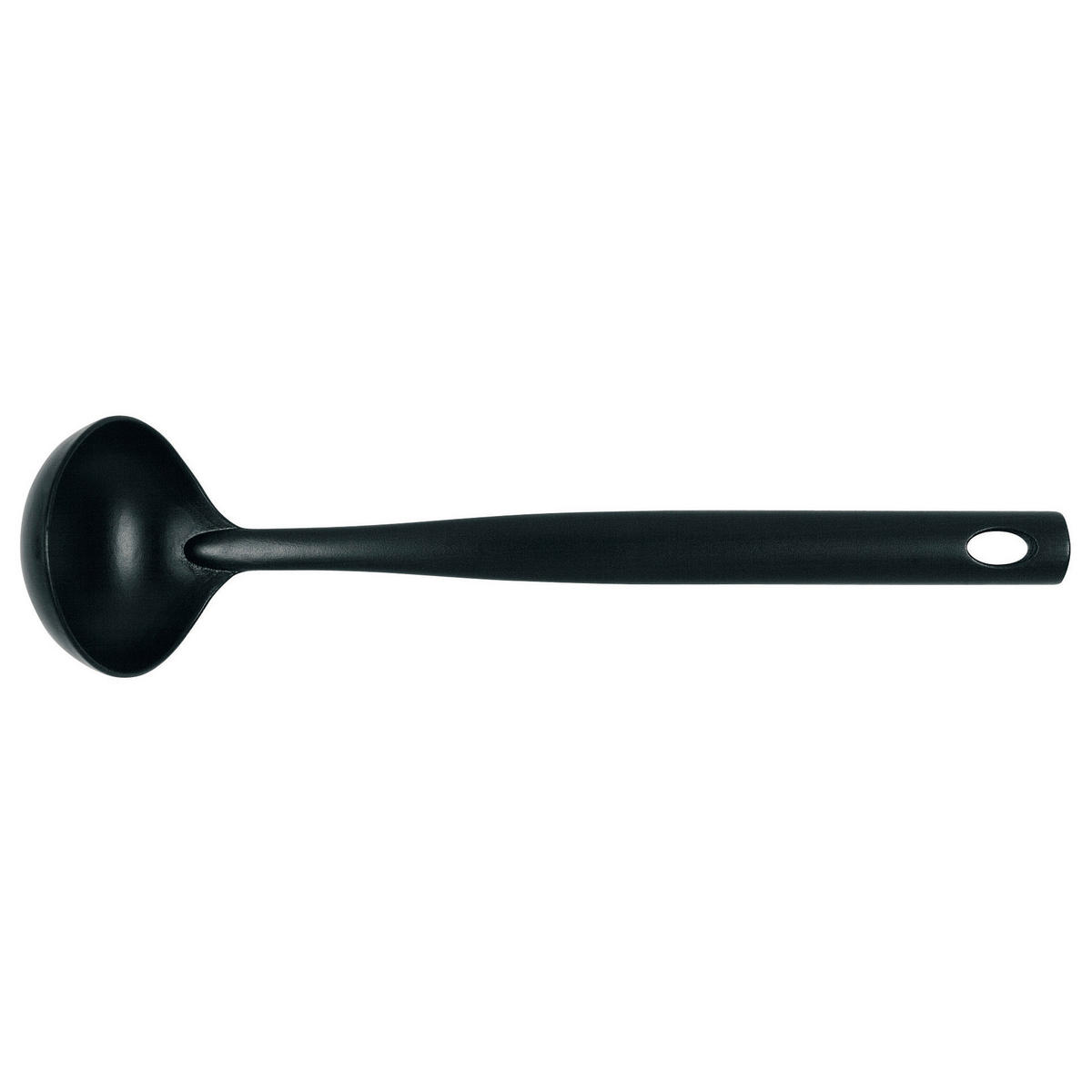 SOSSENLÖFFEL Basic, Kelle in Schwarz, 365300 - Schwarz, Metall (35.5cm) - Brabantia