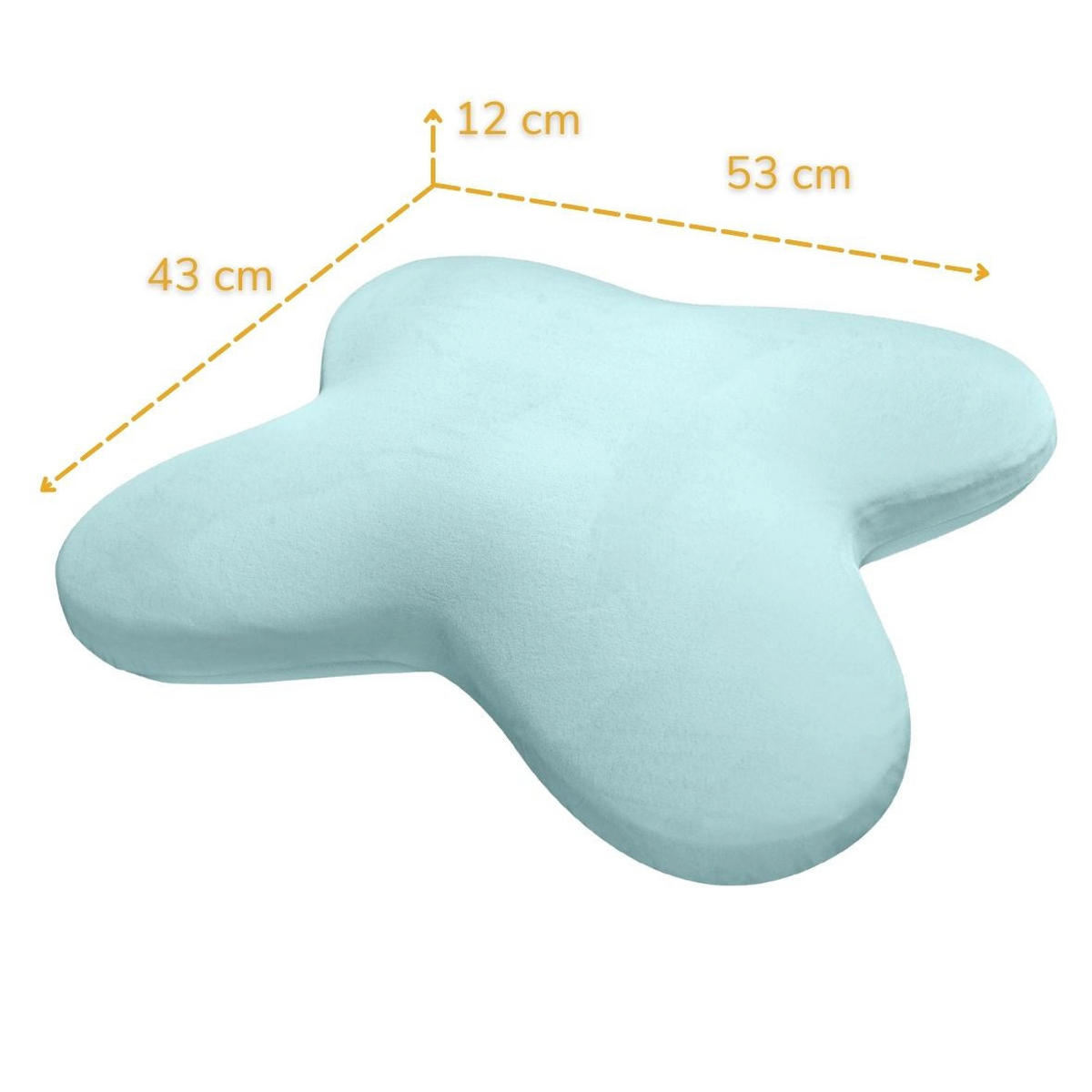 SCHMETTERLINGSKISSEN, KÜHLEND 53/43 CM - Grün, Textil (43/53cm) - INPHYSIO