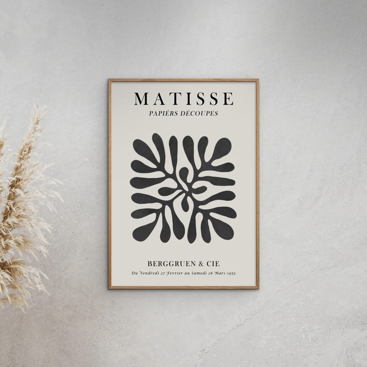 POSTER Vitor Costa - Matisse floral Poster 1 - Schwarz, Papier (70/100/0.1cm) - Poster&Frame