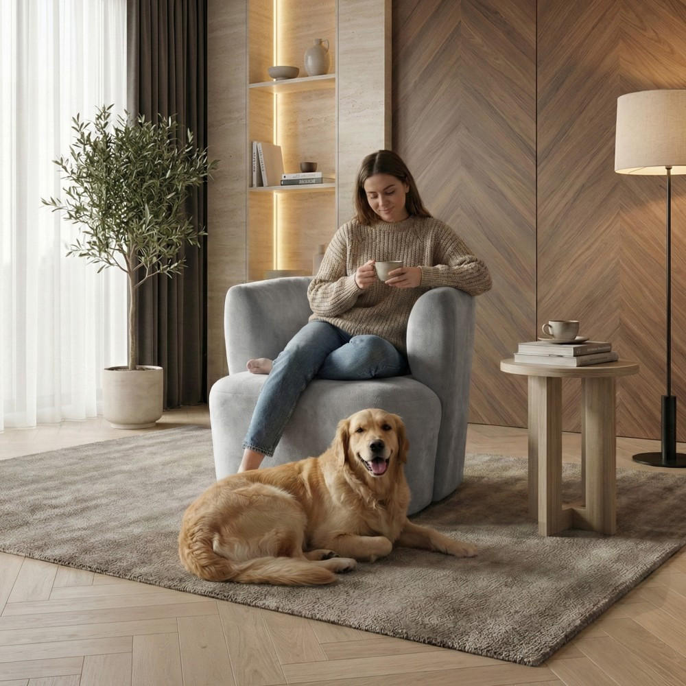 Thumbnail - Beautysofa Sessel, Hellgrau, Textil, 1-Sitzer, 75x68x72 cm, Wohnzimmer, Sessel, Polstersessel