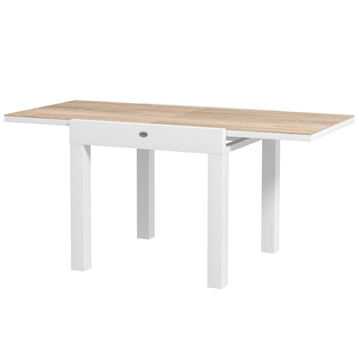 GARTENTISCH DE-14131 80/160 cm, für 6 Personen - Hellgrau, Metall (160/80/75cm) - ComfortXL