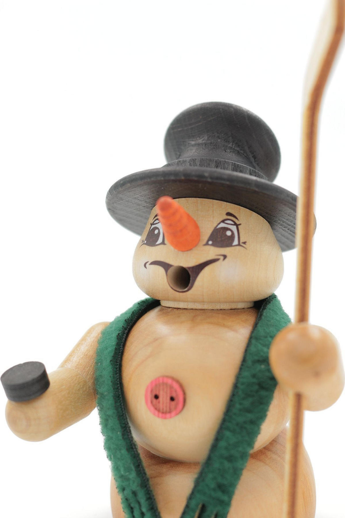 RAUCHFIGUR Scheemann Natur Eishockey 13 cm - Multicolor, Holz (10/13/0.1cm)