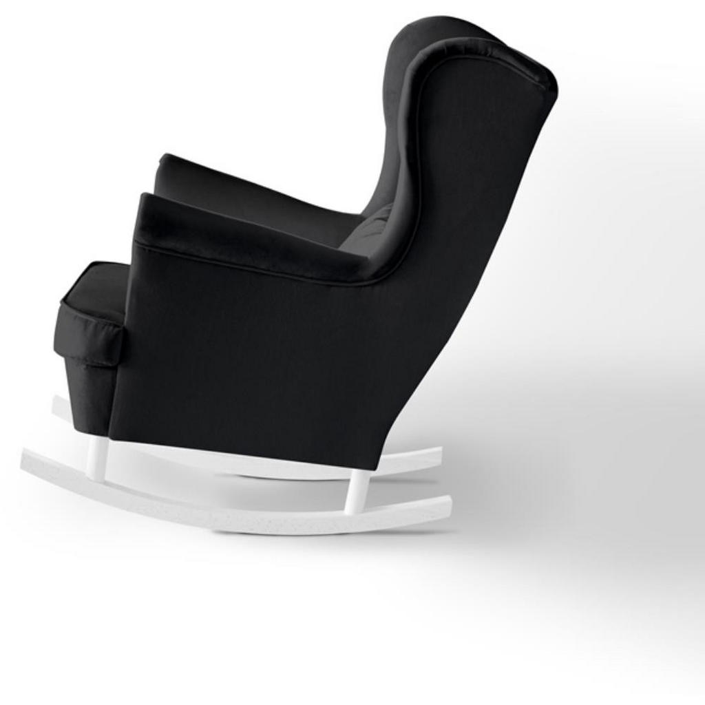 Thumbnail - Beautysofa Schaukelstuhl, Schwarz, Textil, 82x103x108 cm, Wohnzimmer, Sessel, Schaukelstühle